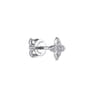 14K White Gold Diamond Stud Single Earring - 0.03 ct