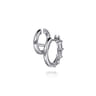 14K White Gold Diamond Stuggies Earrings - 1.2 ct