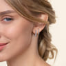 14K White Gold Diamond Stuggies Earrings - 0.5 ct