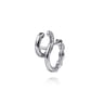 14K White Gold Diamond Stuggies Earrings - 0.5 ct
