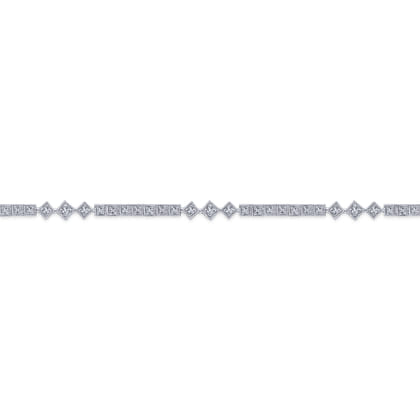 14K White Gold Diamond Tennis Bracelet