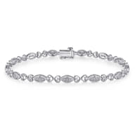 14K White Gold Diamond Tennis Bracelet