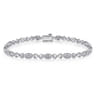 14K White Gold Diamond Tennis Bracelet - 0.14 ct