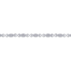 14K White Gold Diamond Tennis Bracelet