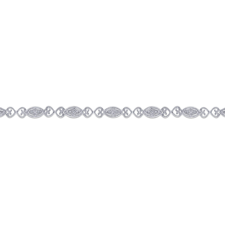 14K White Gold Diamond Tennis Bracelet - 0.14 ct - Shot 2