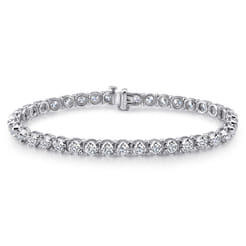 14K White Gold Diamond Tennis Bracelet