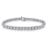 14K White Gold Diamond Tennis Bracelet - 3.6 ct
