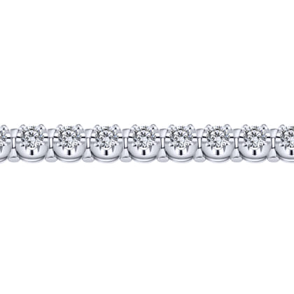14K White Gold Diamond Tennis Bracelet