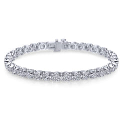 14K White Gold Diamond Tennis Bracelet