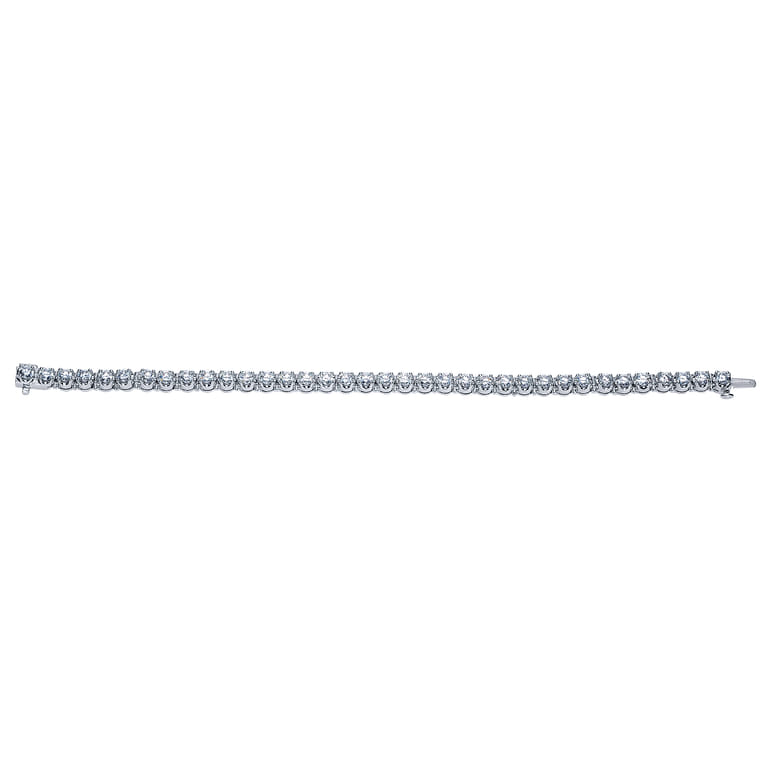 14K White Gold Diamond Tennis Bracelet - 5.44 ct - Shot 3