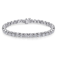 14K White Gold Diamond Tennis Bracelet