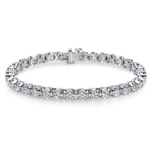 14K White Gold Diamond Tennis Bracelet