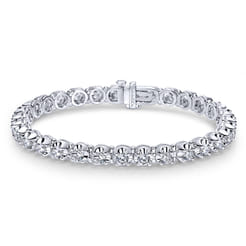 14K White Gold Diamond Tennis Bracelet