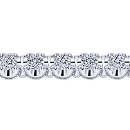 14K White Gold Diamond Tennis Bracelet