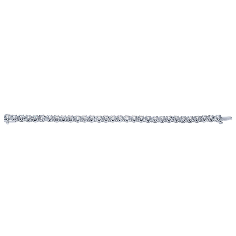 14K White Gold Diamond Tennis Bracelet - 5.45 ct - Shot 3