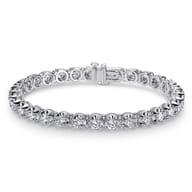 14K White Gold Diamond Tennis Bracelet