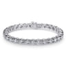 14K White Gold Diamond Tennis Bracelet - 5.45 ct