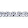 14K White Gold Diamond Tennis Bracelet - 5.45 ct