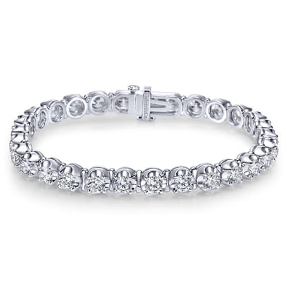 14K White Gold Diamond Tennis Bracelet