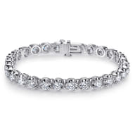 14K White Gold Diamond Tennis Bracelet