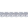 14K White Gold Diamond Tennis Bracelet - 6.95 ct