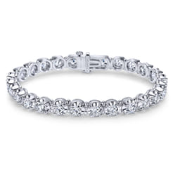14K White Gold Diamond Tennis Bracelet