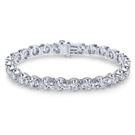 14K White Gold Diamond Tennis Bracelet