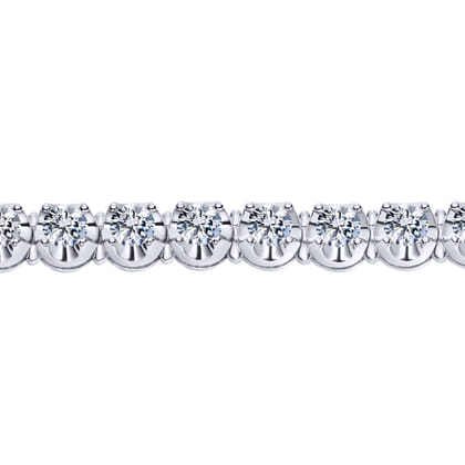 14K White Gold Diamond Tennis Bracelet