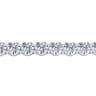 14K White Gold Diamond Tennis Bracelet - 7.82 ct