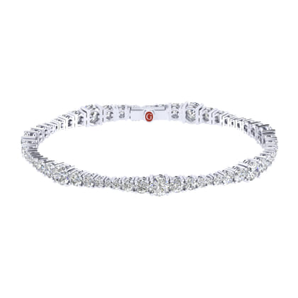 14K White Gold Diamond Tennis Bracelet