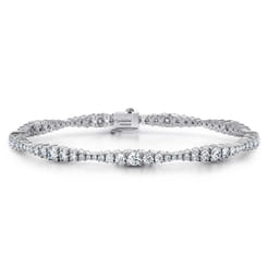 14K White Gold Diamond Tennis Bracelet