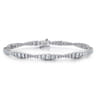 14K White Gold Diamond Tennis Bracelet - 3.75 ct
