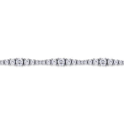 14K White Gold Diamond Tennis Bracelet