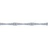14K White Gold Diamond Tennis Bracelet - 6.15 ct