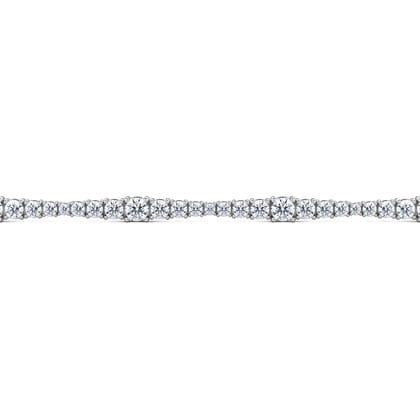 14K White Gold Diamond Tennis Bracelet