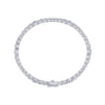 14K White Gold Diamond Tennis Bracelet - 9.2 ct