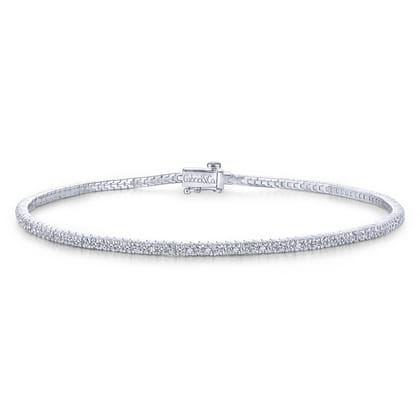 14K White Gold Diamond Tennis Bracelet