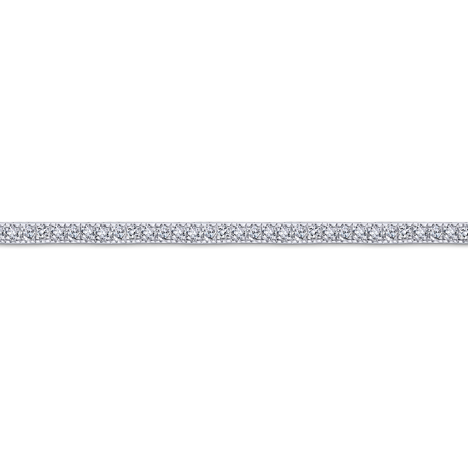 14K White Gold Diamond Tennis Bracelet - 1 ct - Shot 2