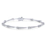 14K White Gold Diamond Tennis Bracelet - 1.9 ct