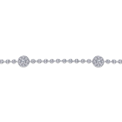 14K White Gold Diamond Tennis Bracelet