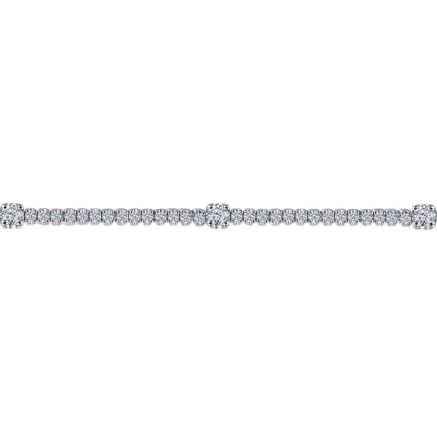 14K White Gold Diamond Tennis Bracelet