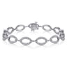 14K White Gold Diamond Tennis Bracelet - 1.9 ct