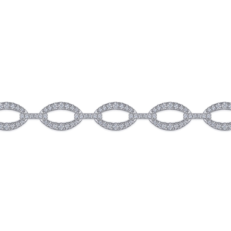 14K White Gold Diamond Tennis Bracelet - 1.9 ct - Shot 2
