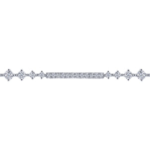 14K White Gold Diamond Tennis Bracelet