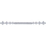 14K White Gold Diamond Tennis Bracelet - 2 ct