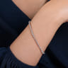 14K White Gold Diamond Tennis Bracelet - 2 ct