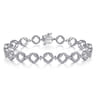 14K White Gold Diamond Tennis Bracelet - 1.5 ct