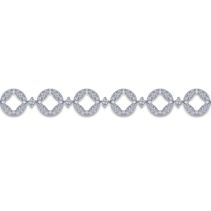 14K White Gold Diamond Tennis Bracelet