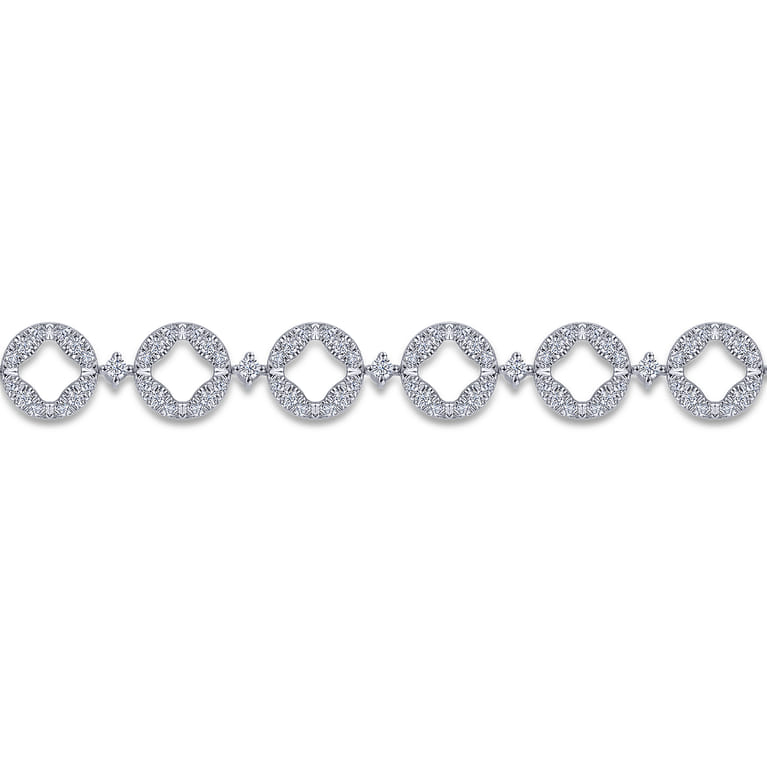 14K White Gold Diamond Tennis Bracelet - 1.5 ct - Shot 2