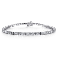 14K White Gold Diamond Tennis Bracelet